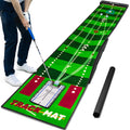 SAPLIZE Golf Putting Mat with Trajectory Tracing and Alignment Mirror