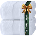 White Classic 700 GSM Turkish Cotton Bath Sheets - 2 Pack, 89x178 cm