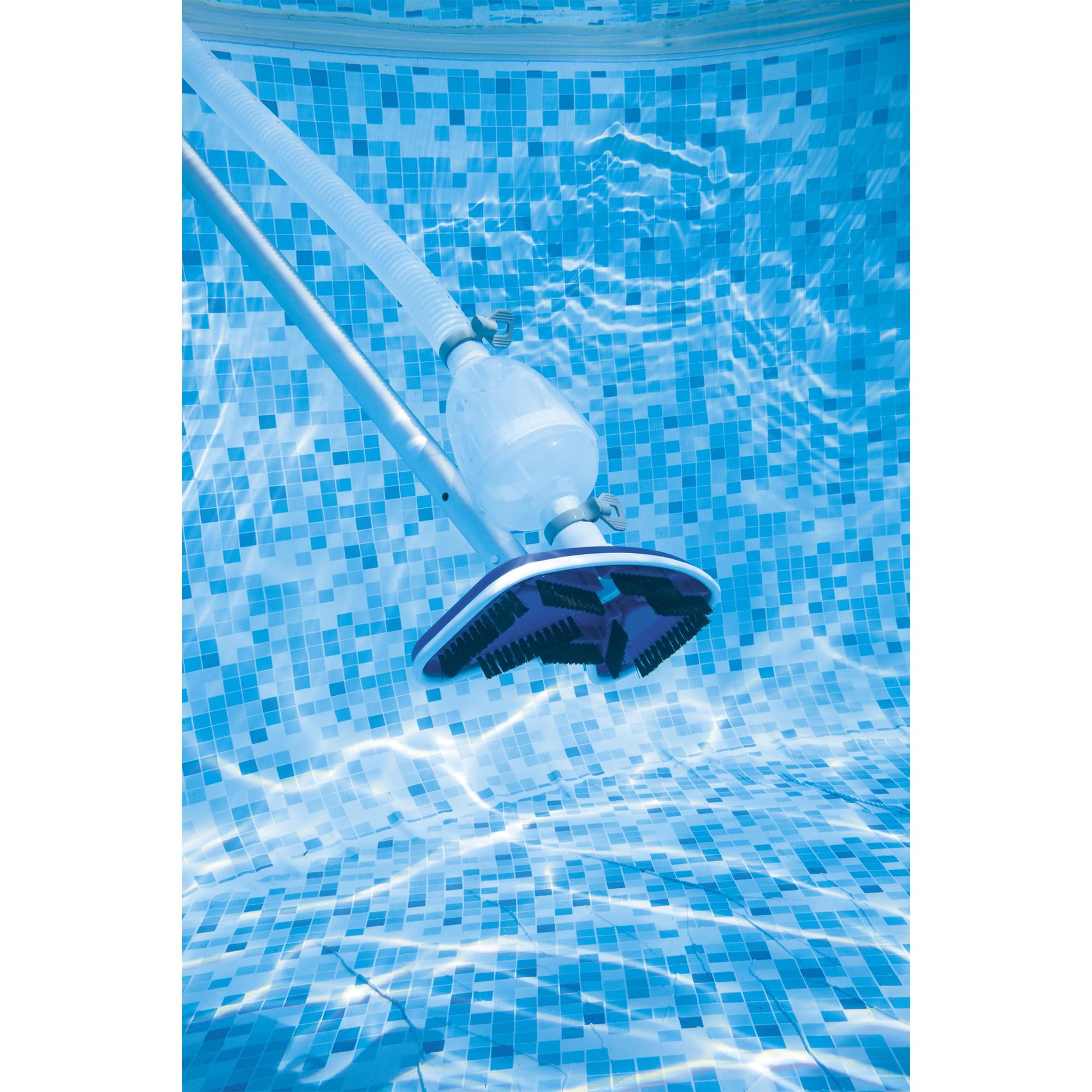 Bestway Deluxe Pool Maintenance Kit with Vacuum and Skimmer Net – Blue