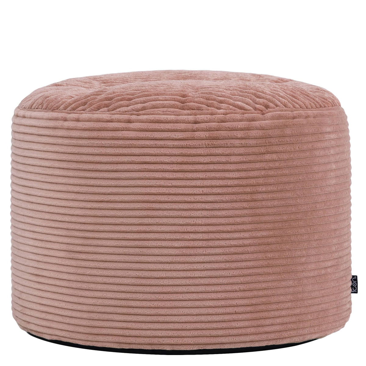 icon Milano Large Cord Bean Bag Footstool with Filling Included, Pink - image 1