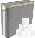 Toilet Paper Storage Basket – Slim 12-Roll Oxford Cloth Holder
