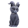 Nemesis Now Pawzuph Horned Occult Cat Figurine – Black Resin, 26.5cm