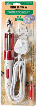 Clover Mini Iron – Precision Crafting and Quilting Tool, Red (CL8004GB)