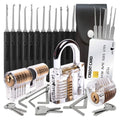 30-Piece Lockpick Set with 3 Transparent Practice Locks