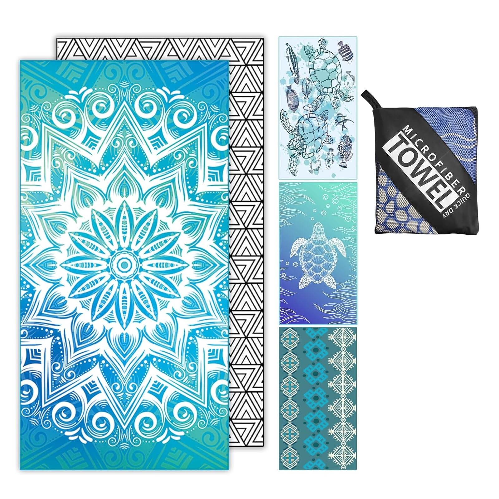 Jolof Store Microfibre Beach Towel – 180x100cm Sand-Free Quick Dry