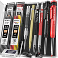 Nicpro Carpenter Pencil Set – 11 Pack Mechanical Tools with 40 Refills