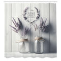 Abakuhaus Lavender Shower Curtain | Waterproof Fabric Bathroom Decor Set