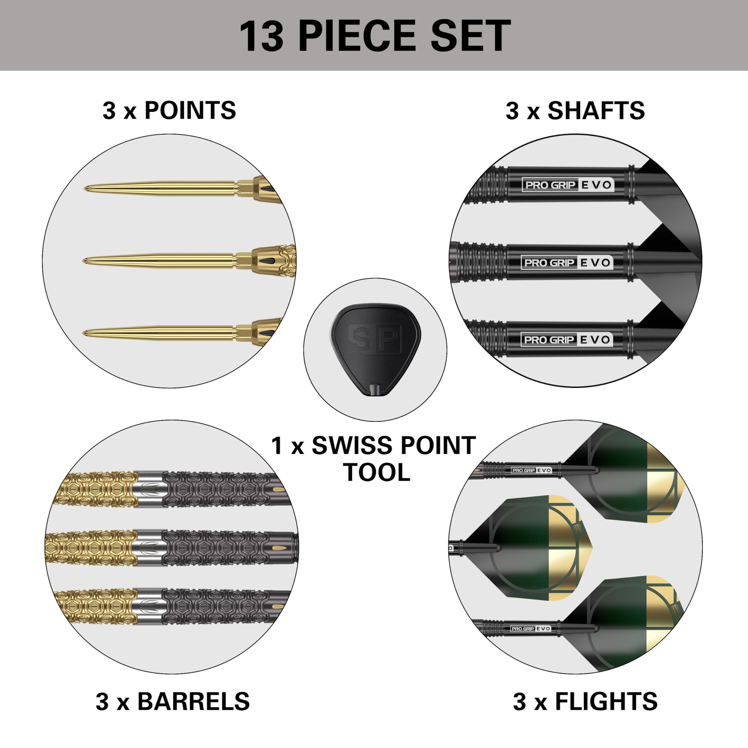 Target Darts Cult Envy 01 | 90% Tungsten 21g Swiss Point Steel Tip Set