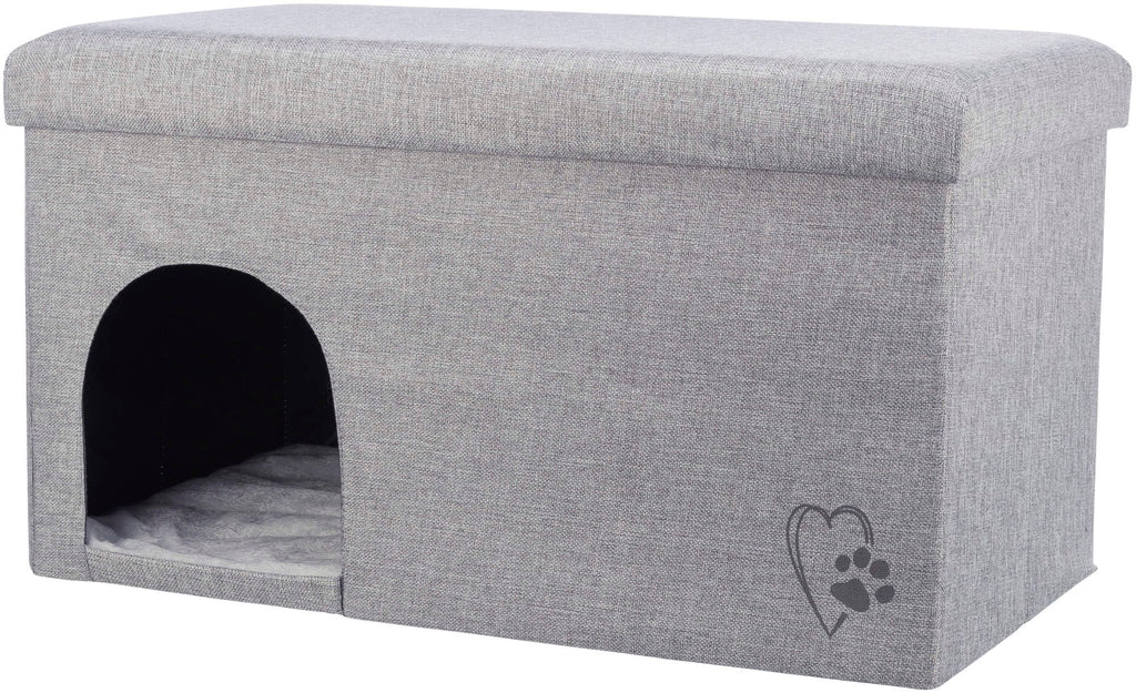 Trixie Kimy Cave – Foldable Woven Fabric Pet Bed for Cats and Dogs