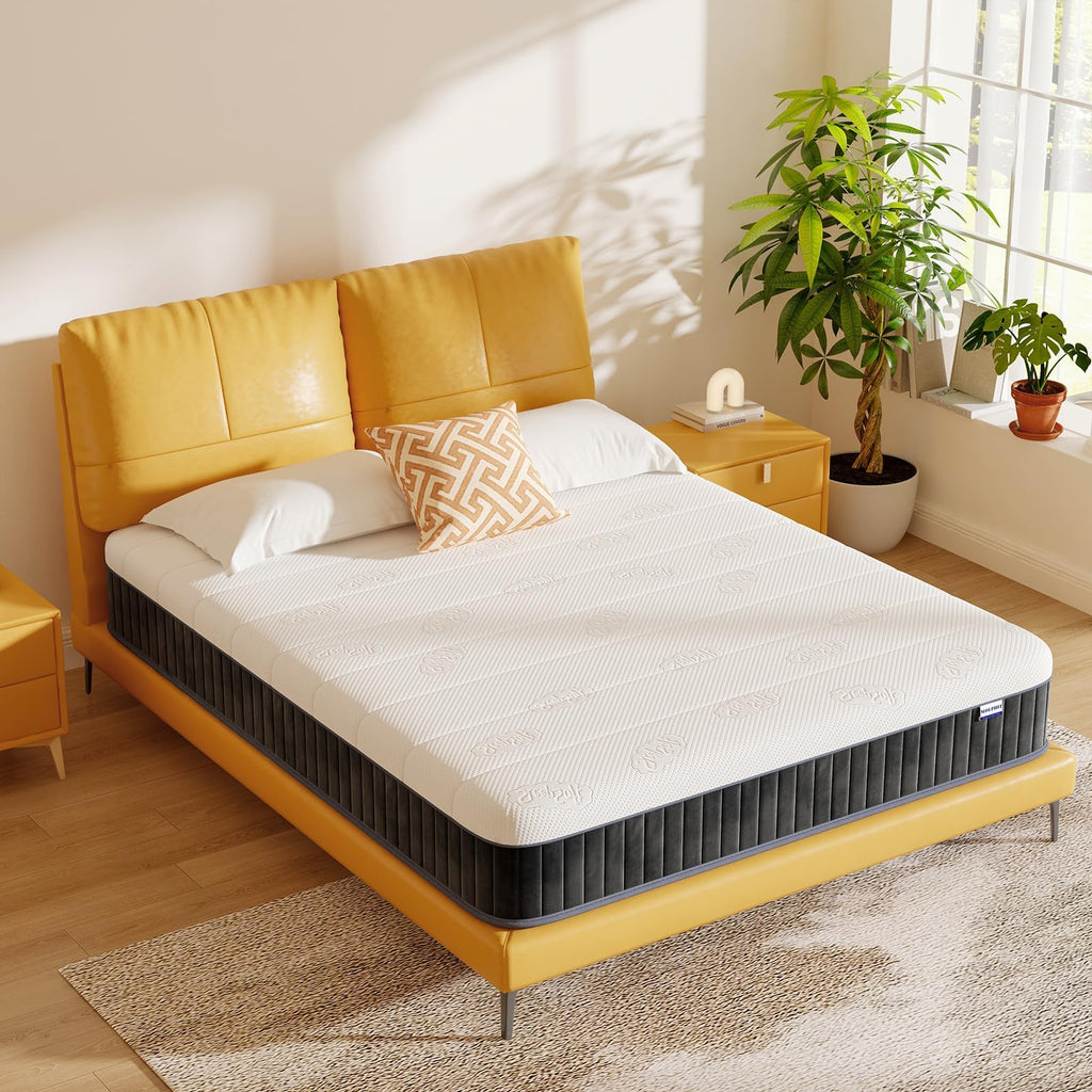 Molphit 10-Inch Single Hybrid Mattress | Memory Foam & Pocket Springs