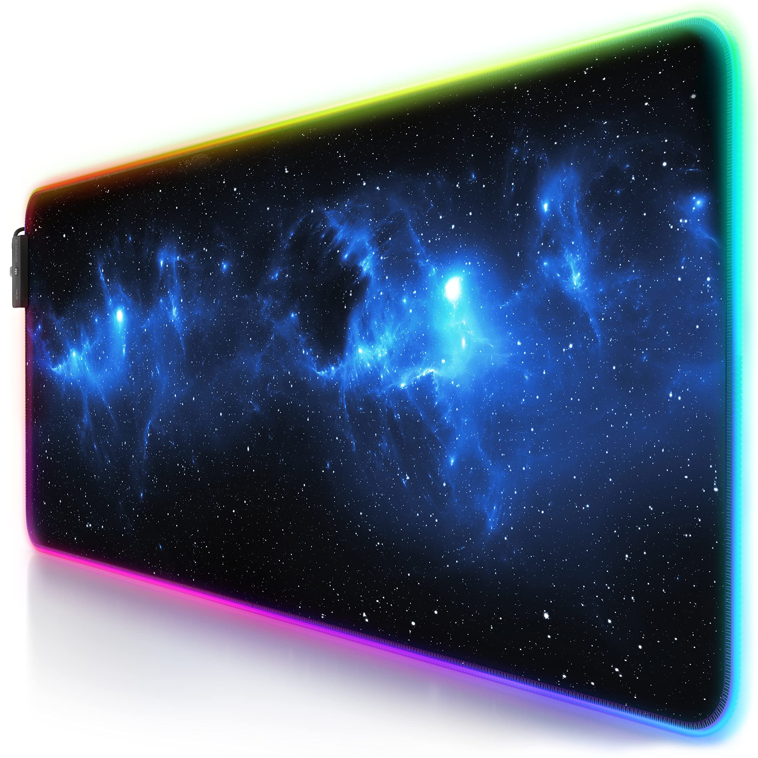 Titanwolf RGB Gaming Mouse Mat – XXL 800x300mm LED Non-Slip Desk Pad