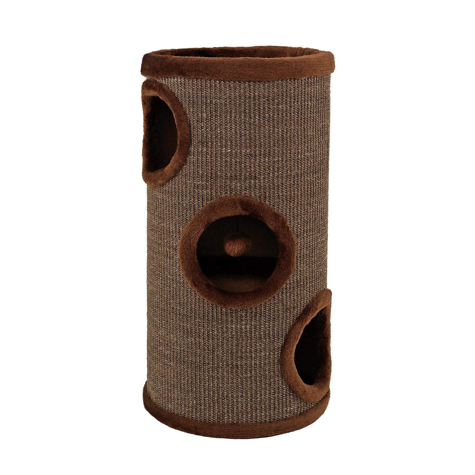 Dibea Cat Scratching Barrel – 50cm Sisal Scratching Tree in Brown