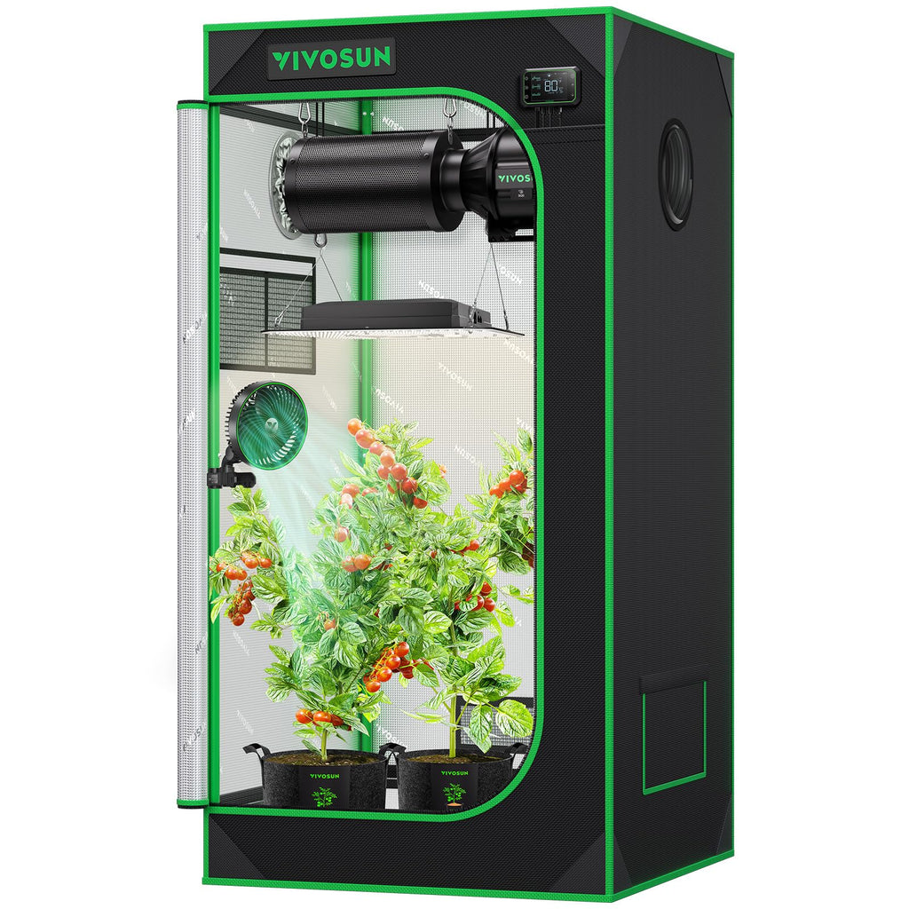 VIVOSUN S224 2x2 Grow Tent | 24x24x48 Mylar Indoor Hydroponic Tent
