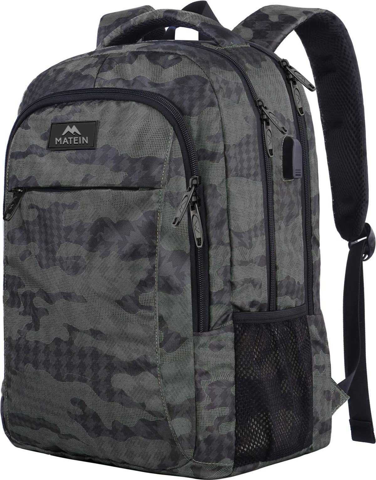 MATEIN 15.6 Inch Laptop Backpack | Water Resistant Travel Bag with USB