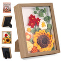 Qzma Sunflower Crochet Kit for Beginners – DIY Flower Set with Photo Frame