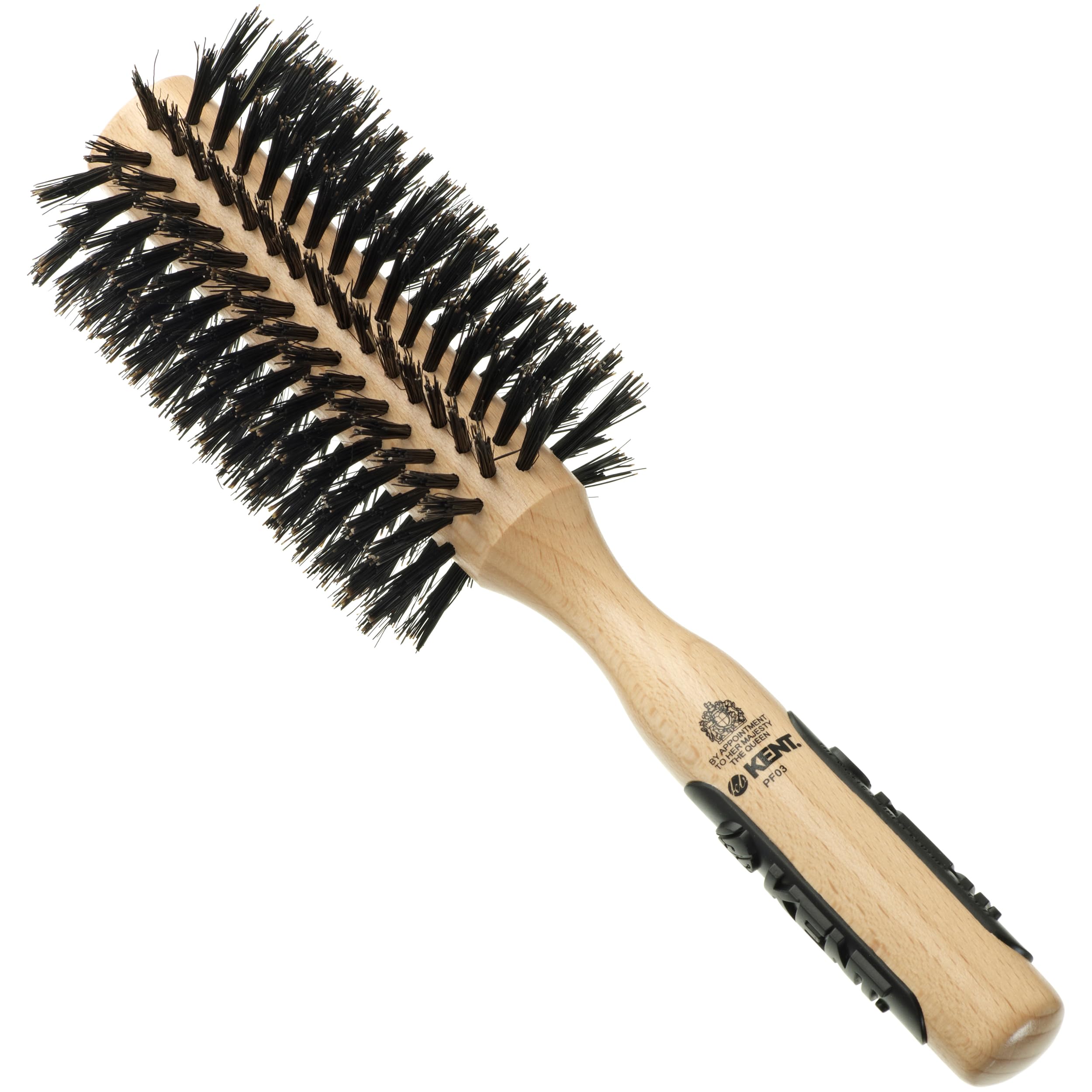 Kent PF03 60mm Volumising Round Brush | Natural Bristle for Long Hair