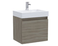 Nuie Merit Wall Hung Cloakroom Vanity Unit & Basin - Driftwood 500mm