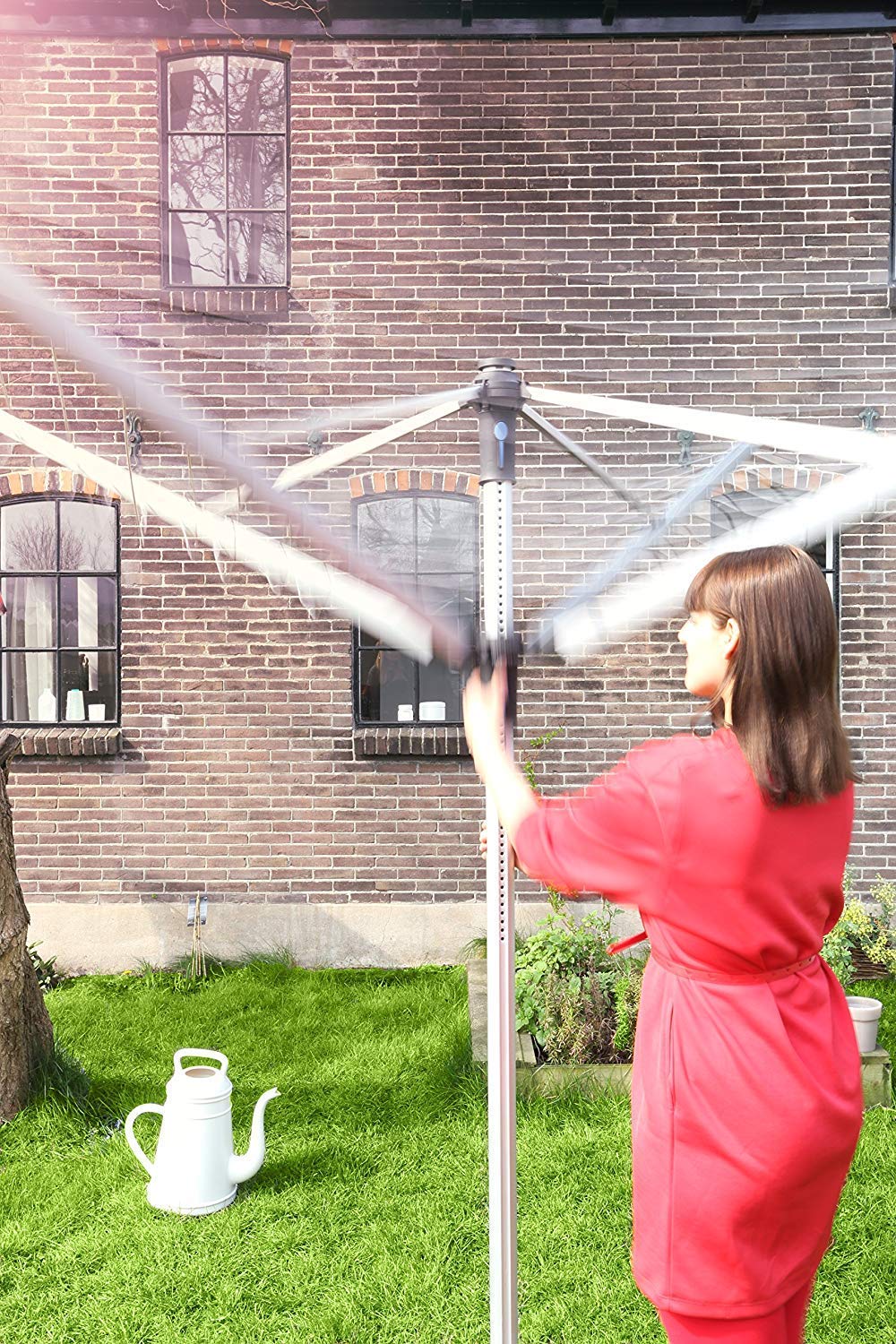 Brabantia Essential 50m Rotary Washing Line – 4 Arm Outdoor Dryer
