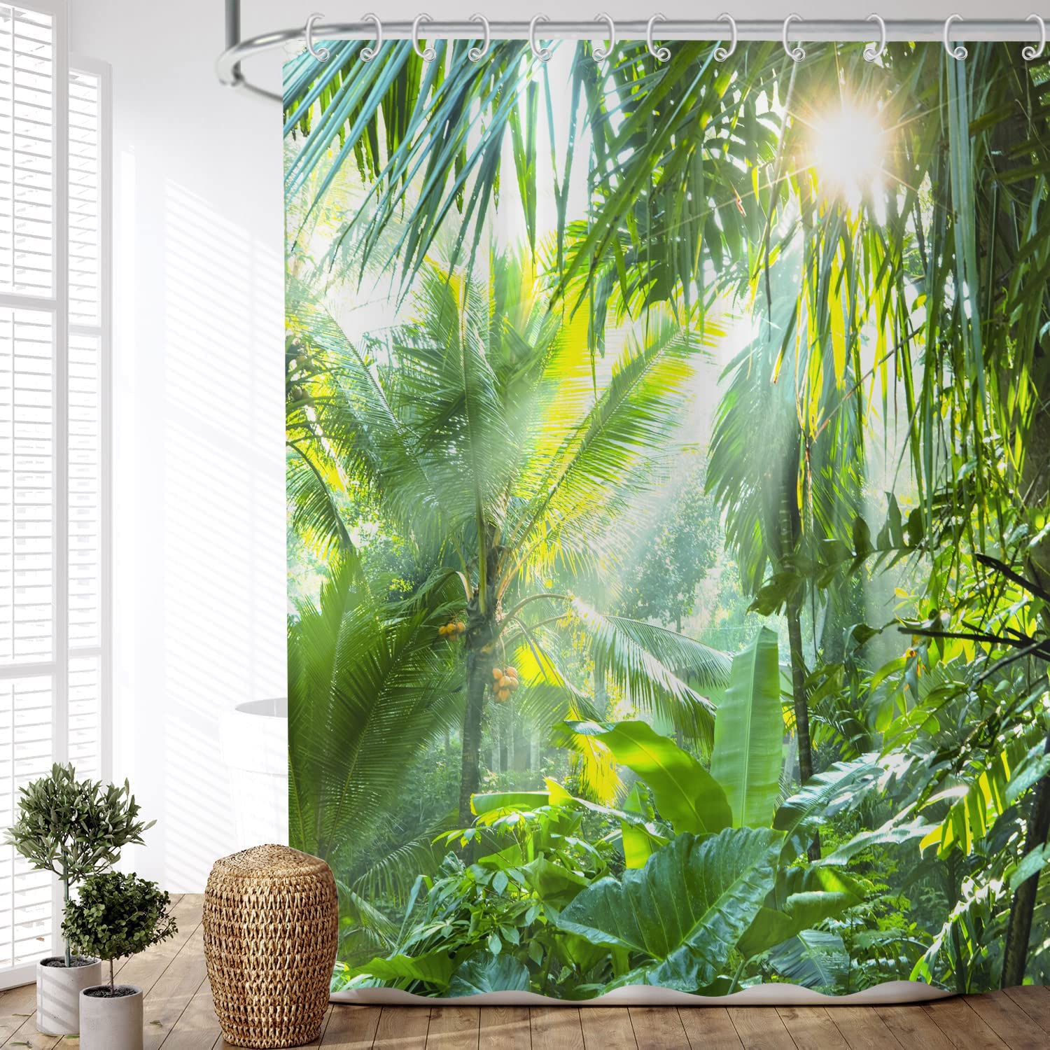 Forest Shower Curtain – 180x180cm Waterproof Polyester