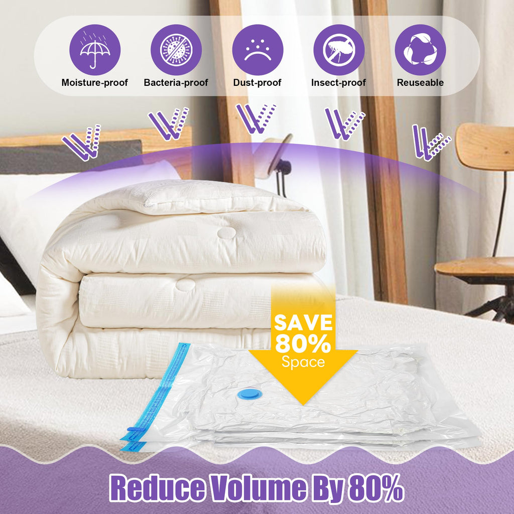 Vacuum Storage Bags- 12Pack 4XL/4L/4M Vacuum Bags for Travel - image 3