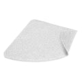 Dikots Corner Shower Mat – 60x60cm White Loofah PVC Non-Slip Mat