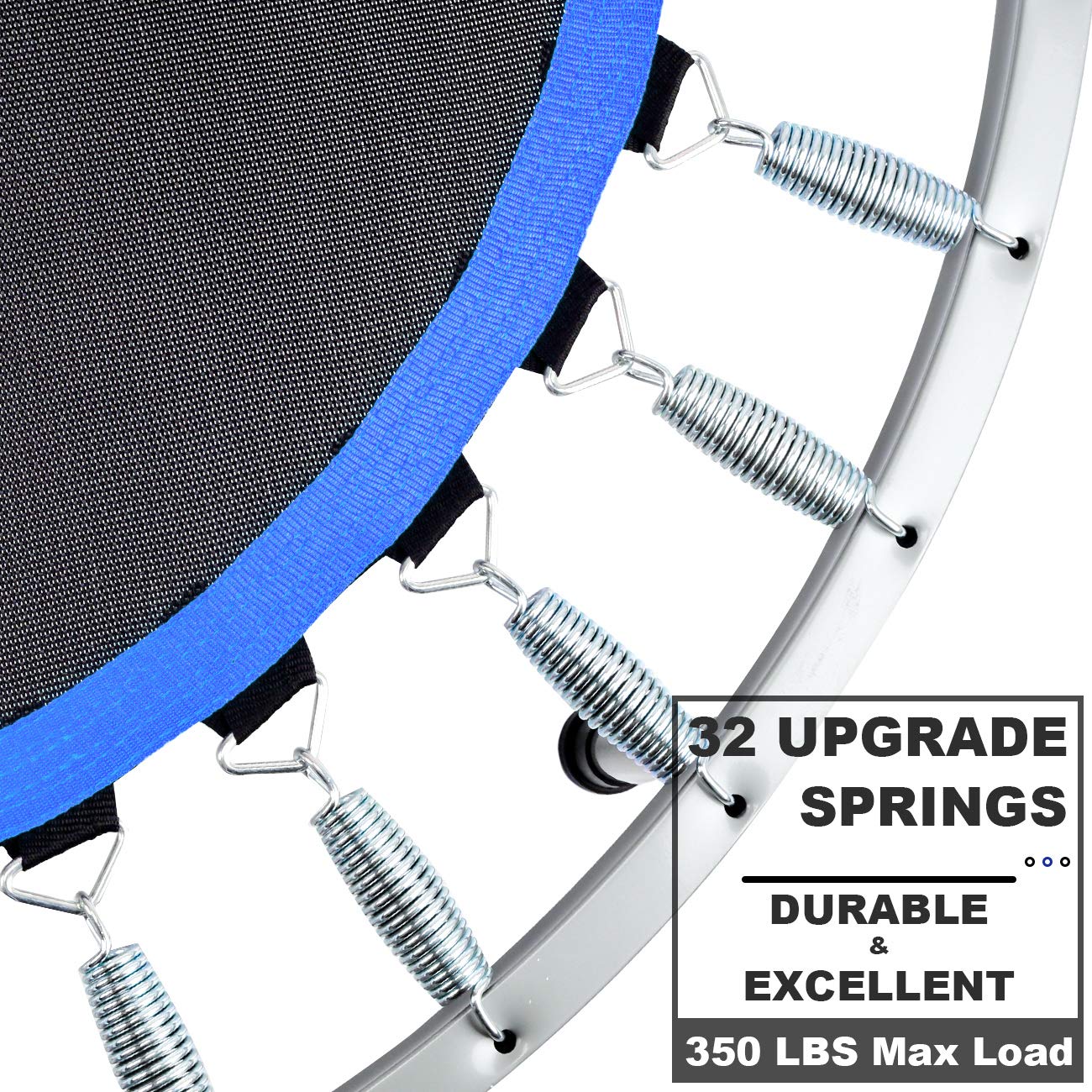 DARCHEN Mini Trampoline Rebounder - 200KG Foldable Indoor Fitness Trainer