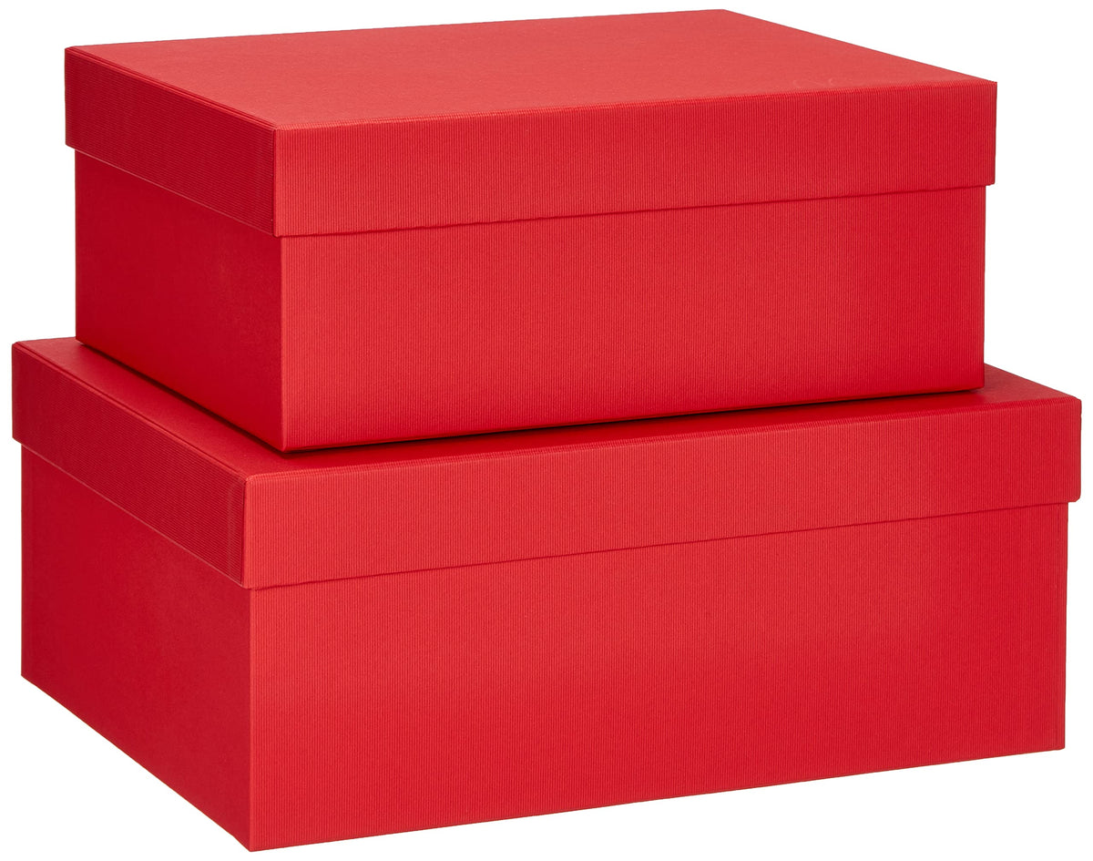 Rössler Boxline 13491453360 Box Box Set of 2 Rectangular Red - image 2