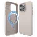 elago Magnetic Silicone Case for iPhone 15 Pro Max | MagSafe – Stone
