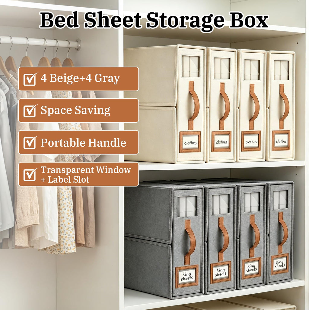 8 Pcs Bed Sheet Storage Box - image 2