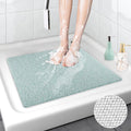 MORROWCAMP Square Loofah Shower Mat – Anti-Slip Quick Dry Bath Mat, 53cm