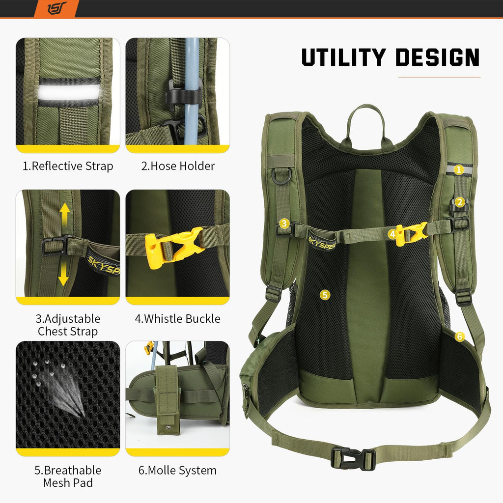 SKYSPER 20L Cycling Backpack – Lightweight Waterproof Hiking Daypack