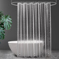 Startseite 3D Effect Shower Curtain | Mould Proof PEVA Liner with Hooks