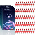 POSEIDON 50PCS Mixed Size Tattoo Cartridge Needles with Safety Membrane
