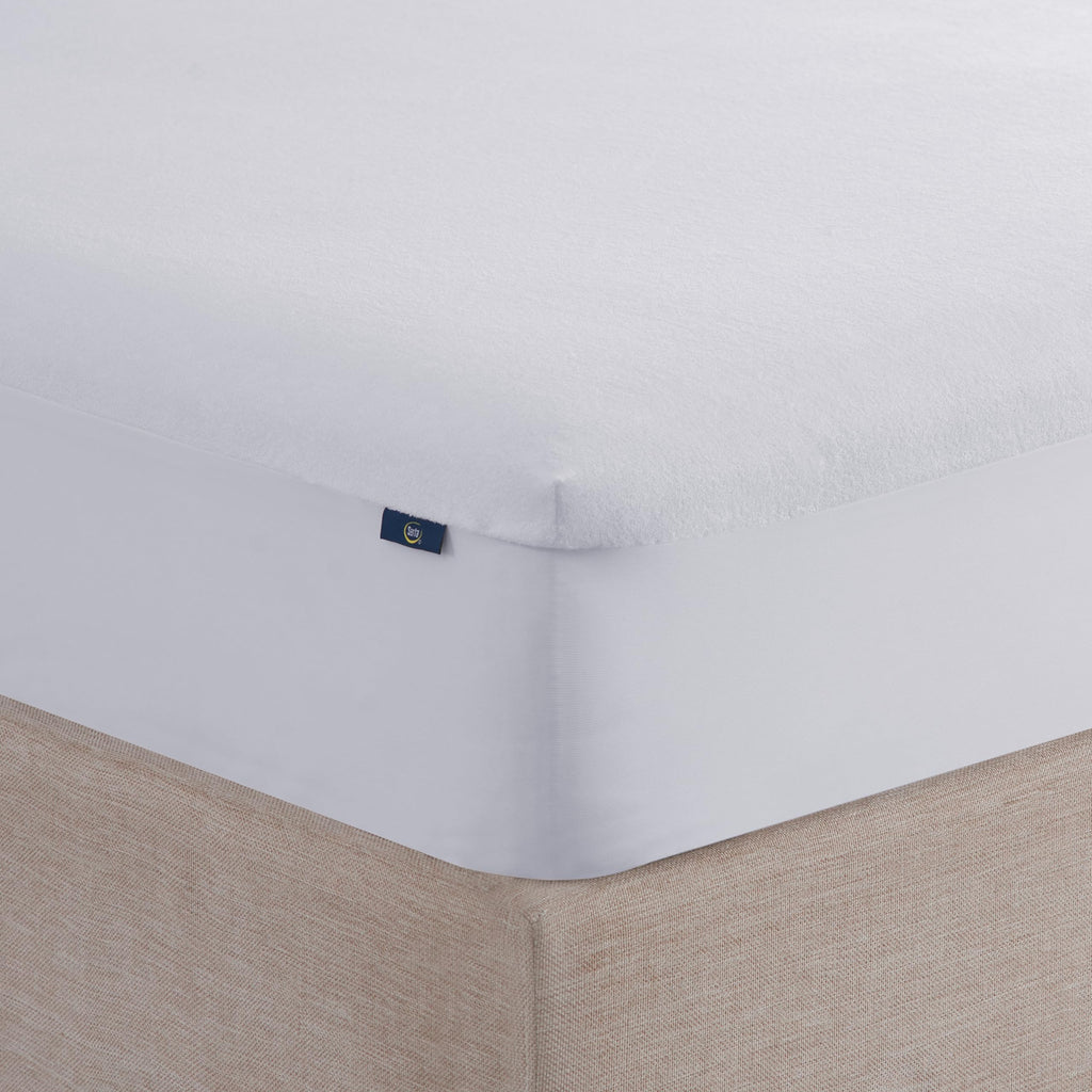 Serta Soft Top Mattress Topper, 76" x 80" Odor-Preventing and Stain-Resistant Waterproof Mattress Protector, 18" Elastic Deep Pocket for Secure Fit - image 2