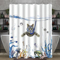 Lerores Cat Shower Curtain – 200x200cm Anti-Mould Waterproof Polyester