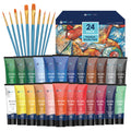 INK LAB 24 Color Acrylic Paint Set | Non-Toxic 36ml Tubes for Artists