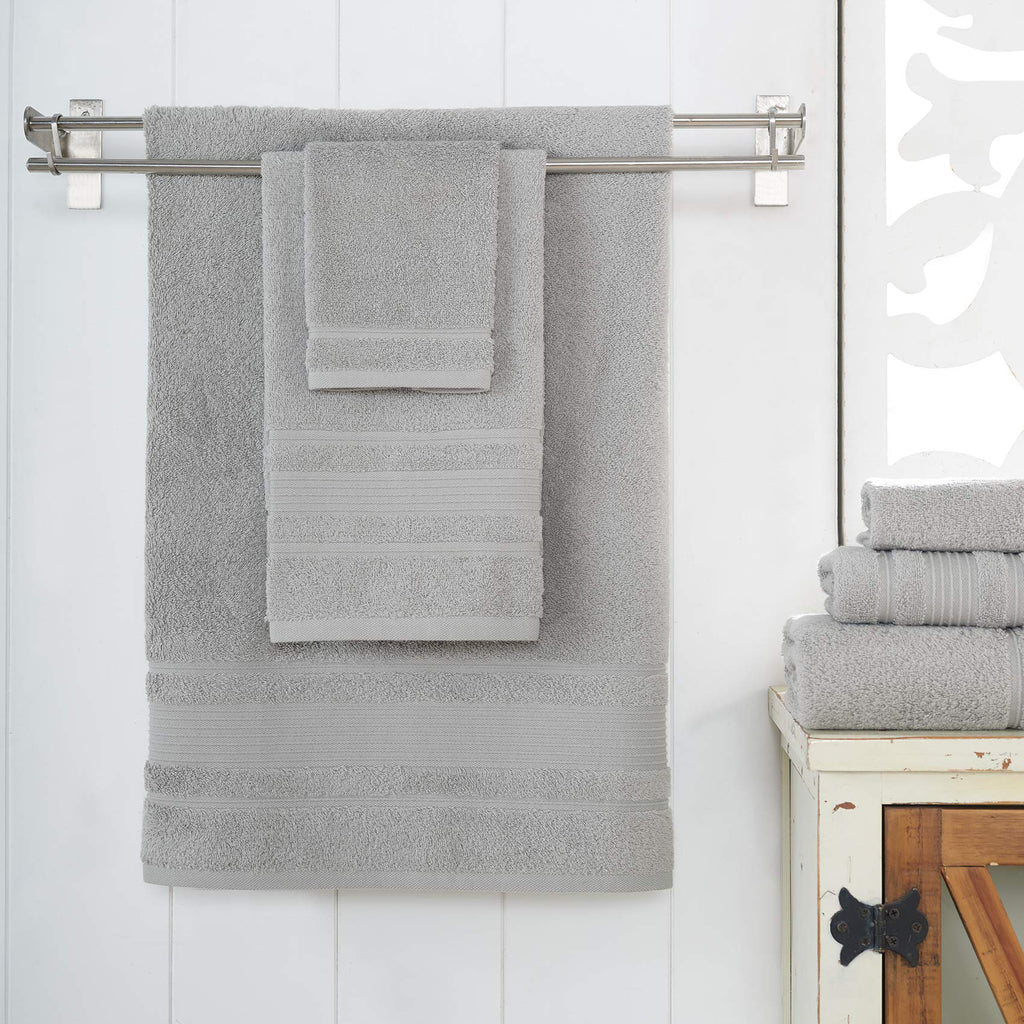 Qute Home 4-Piece Bath Towels Set, 100% Turkish Cotton Premium Quality Towels for Bathroom - image 4