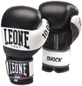 Leone 1947 Shock Boxing Gloves – Full Grain Leather, Black, 16 oz