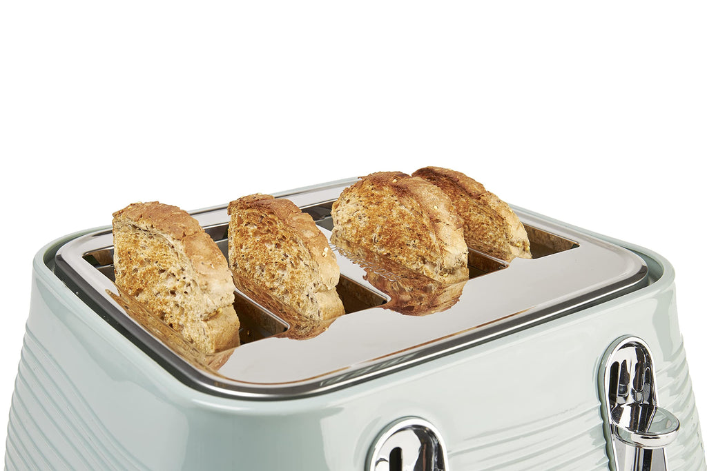 Haden Devon 4-Slice Toaster – Eucalyptus Green Retro Wide Slot