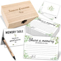 Memorial Box Set – 100 Share a Memory Cards & Wooden Keepsake