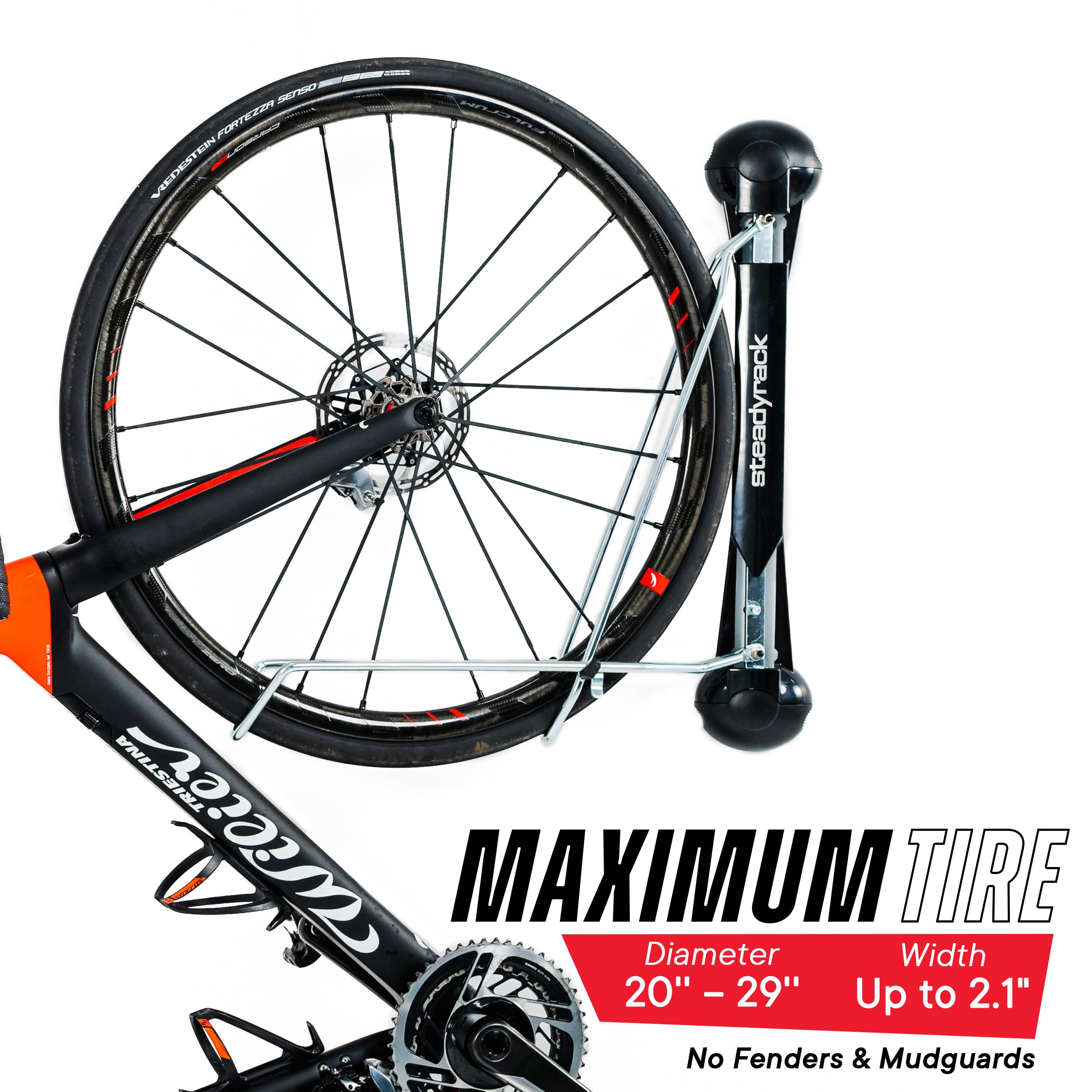 Steadyrack Classic Bike Rack – Wall Mounted Vertical Storage for Garage