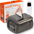 Wärmer Electric Heated Throw Blanket - 130x180cm Extra Large - Grey