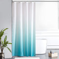 Furlinic Waterproof Polyester Shower Curtain | White to Turquoise – 120x200cm