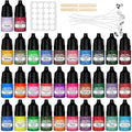 HOMY ARTY 32 Colours Liquid Candle Dye – Concentrated Wax Dye for DIY