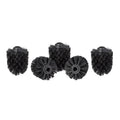 Relaxdays Toilet Brush Replacement Heads - Set of 5, 12mm Thread, Black