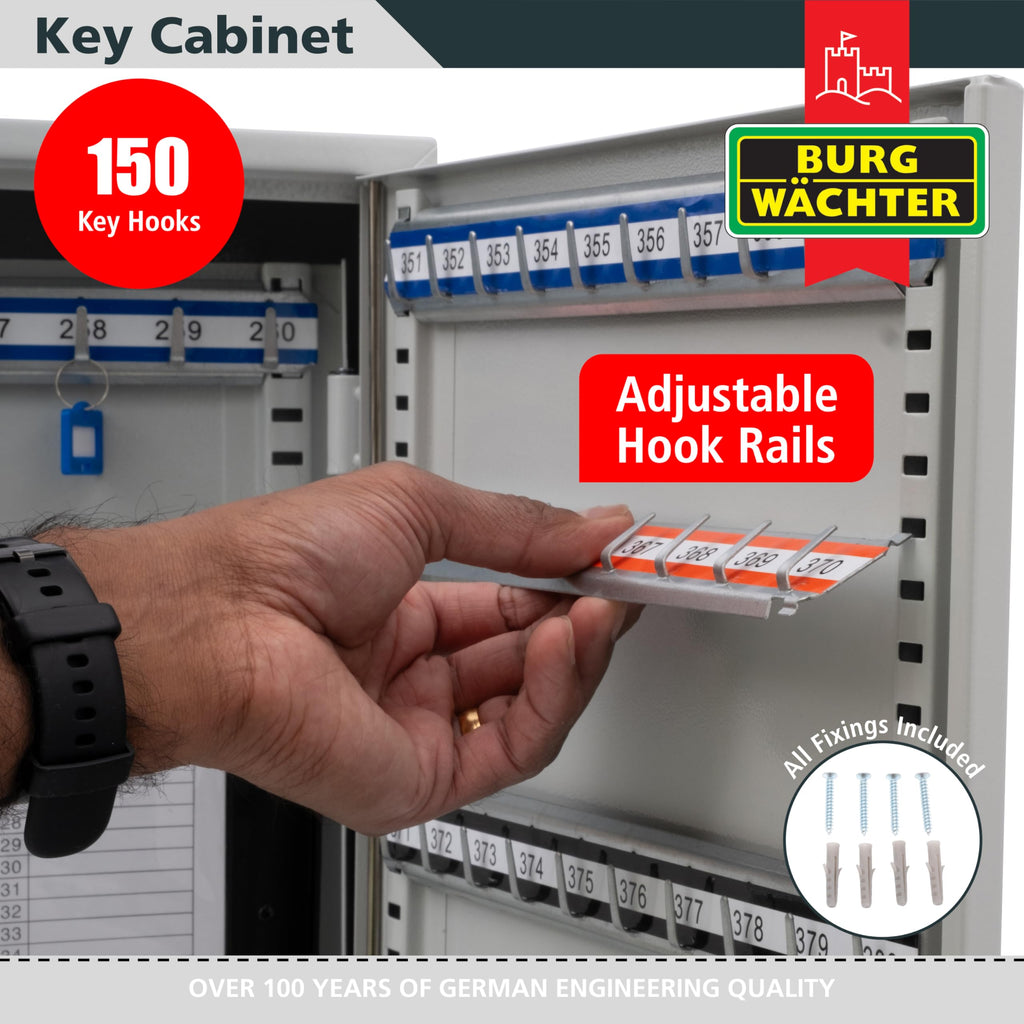 Burg-Wachter Euro Cylinder 150 Key Cabinet, Grau - image 5
