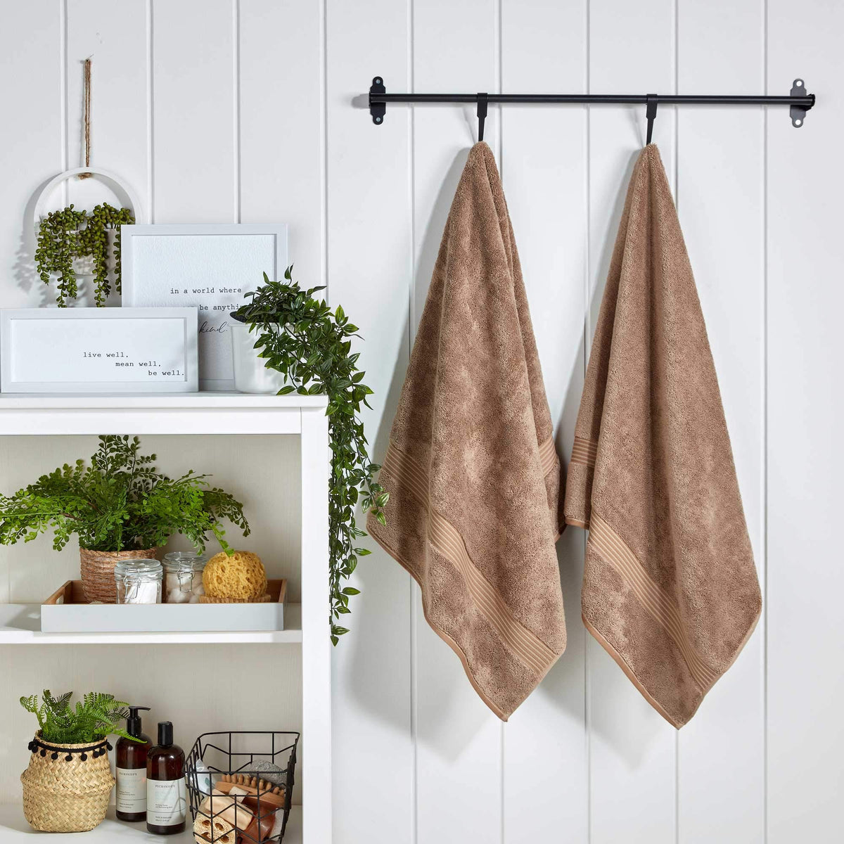 Christy Supreme Hygro 2 Bath Sheets Set | Mocha Brown | 100% Luxury Supima Cotton | Ultra Soft | Super Absorbent | 650GSM | Extra Large Bath Towels - image 4