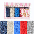 Confect Edible Christmas Sprinkles - Red, White & Blue Cake Decor