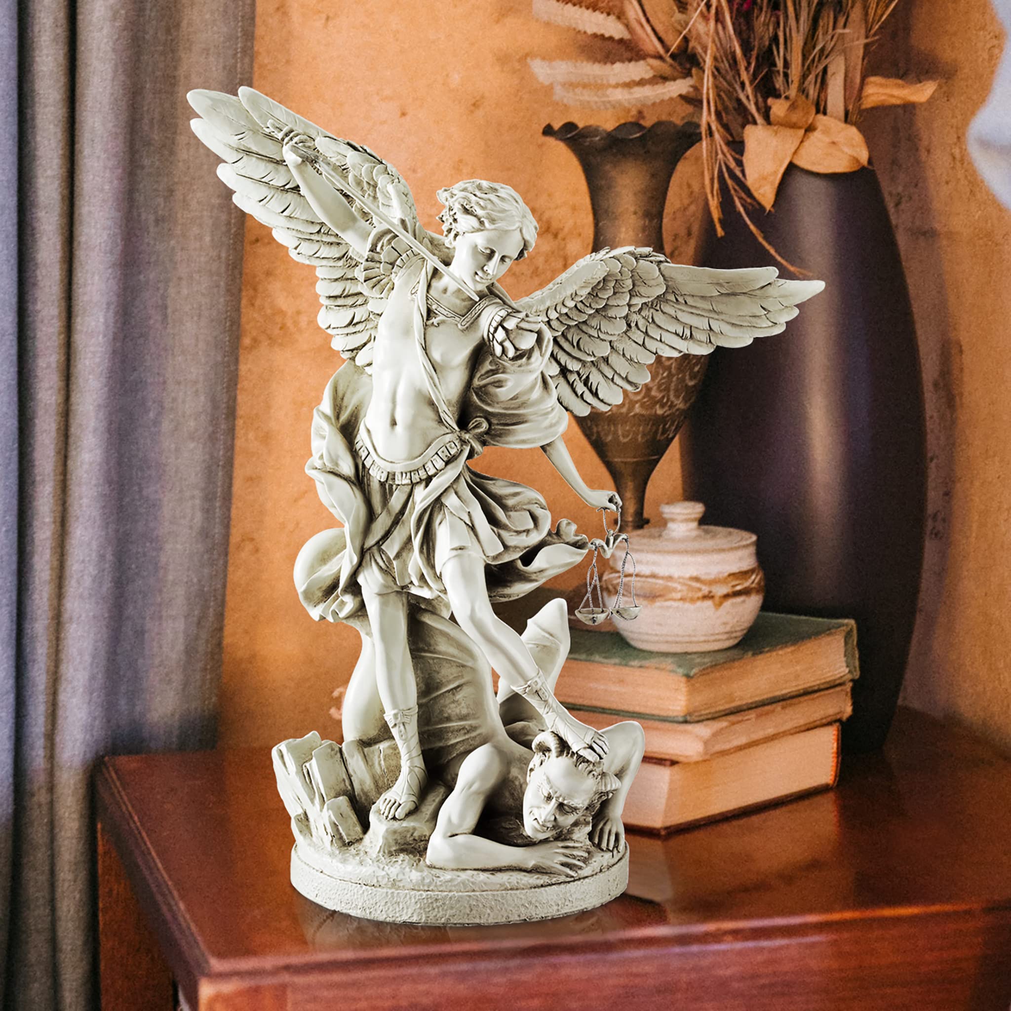 Design Toscano St. Michael the Archangel Religious Statue, 43 cm