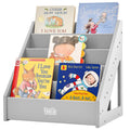 FUNLIO Montessori Bookshelf – Front-Facing Pine Wood Toddler Bookcase